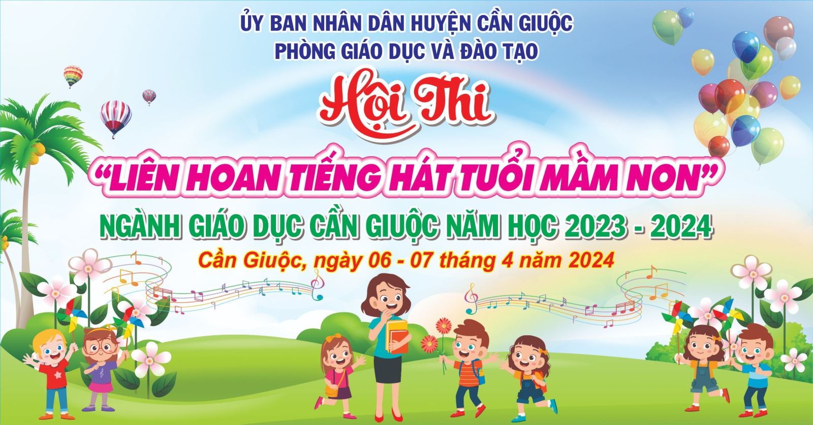 LIÊN HOAN TIẾNG HÁT TUỔI MẦM NON CẤP HUYỆN 2023-2024